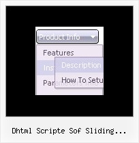 Dhtml Scripte Sof Sliding Vertical Menus Menu Horizontal Con Javascript