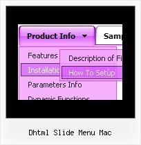 Dhtml Slide Menu Mac Moving Dynamic Menu