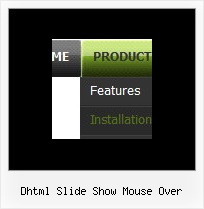 Dhtml Slide Show Mouse Over Rollover Menus Javascript