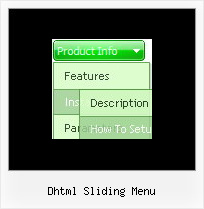 Dhtml Sliding Menu Collapsible Tree Menu