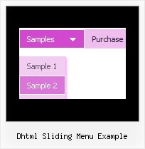 Dhtml Sliding Menu Example Cascading Menu Examples