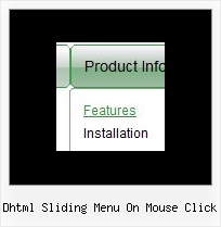 Dhtml Sliding Menu On Mouse Click Javascript Select Style