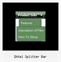 Dhtml Splitter Bar Drop Down Menu In Html