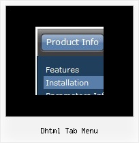 Dhtml Tab Menu Drop Menu Java Script