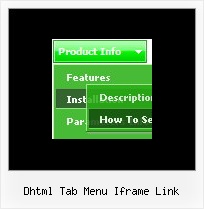 Dhtml Tab Menu Iframe Link Javascript Frame Bar