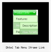 Dhtml Tab Menu Iframe Link Free Dhtml Menu