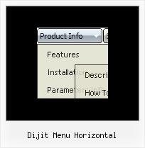 Dijit Menu Horizontal Javascript Text Transition