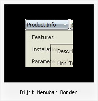 Dijit Menubar Border Popup Code