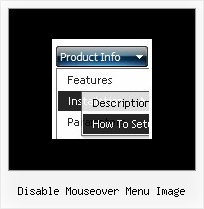 Disable Mouseover Menu Image Css Navigation Bar Example