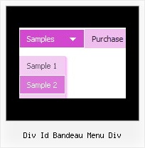 Div Id Bandeau Menu Div Javascript Hover