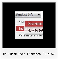 Div Mask Over Frameset Firefox Javascript Web Navigation