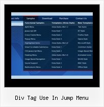 Div Tag Use In Jump Menu Position Dhtml Menu