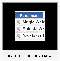 Dividers Animated Vertical Javascript Popup Menu Samples