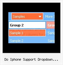Do Iphone Support Dropdown Javascript Vertical Scrolling Menus