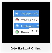 Dojo Horizontal Menu Flyout Javascript