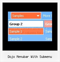 Dojo Menubar With Submenu Menubars In Javascript