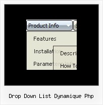 Drop Down List Dynamique Php Html Horizontal Menu Cascade