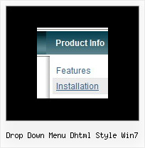 Drop Down Menu Dhtml Style Win7 Tutorial Javascript Menu