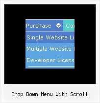 Drop Down Menu With Scroll Navigation Menu Samples