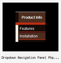 Dropdown Navigation Panel Php Fusion Floating Menu Bars