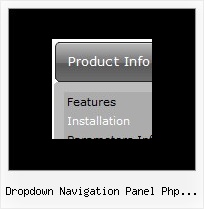 Dropdown Navigation Panel Php Fusion Drag Menu Css