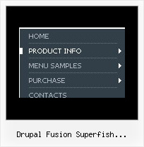 Drupal Fusion Superfish Horizontal Dropdown Menus Drop Down Menus Examples Javascript
