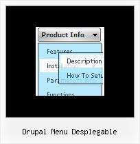 Drupal Menu Desplegable Menu Across Frame