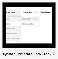 Dynamic Horizontal Menu Css Javascript Javascript Forms Drop Down