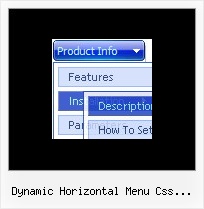 Dynamic Horizontal Menu Css Javascript Tab Menu Dhtml
