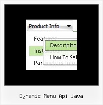 Dynamic Menu Api Java Menu Script Html