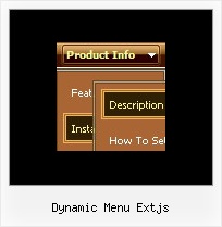 Dynamic Menu Extjs Javascript Select Dhtml