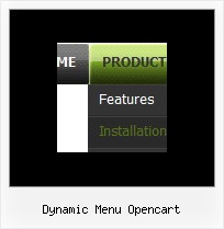 Dynamic Menu Opencart Cascading Menu Scripts