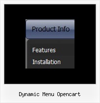 Dynamic Menu Opencart Menu Bar Vertical Mouseover