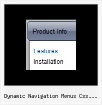 Dynamic Navigation Menus Css Javascript Drop Down Menu Cross Frame