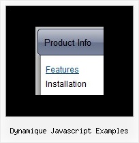 Dynamique Javascript Examples Navigation Menubar Vertical