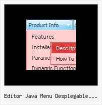 Editor Java Menu Desplegable Freeware Dropdown Menubar Html