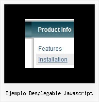 Ejemplo Desplegable Javascript Javascript Menubar Shadow Slide