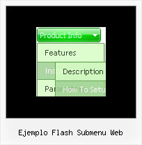 Ejemplo Flash Submenu Web Transparent Navigation Dhtml