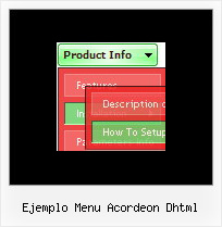 Ejemplo Menu Acordeon Dhtml Menu Html Drop Example