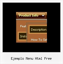 Ejemplo Menu Html Free Slide Menu Example