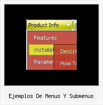 Ejemplos De Menus Y Submenus Menus Drop Down