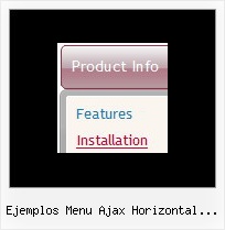 Ejemplos Menu Ajax Horizontal Desplegable Javascript Of Mouse Trial