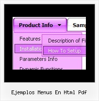 Ejemplos Menus En Html Pdf Script Java