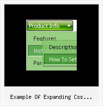 Example Of Expanding Css Navigation Floating Navigation Bar