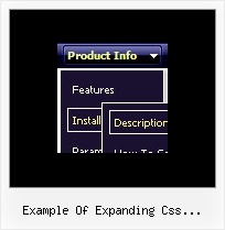 Example Of Expanding Css Navigation Cross Browser Expanding Menu