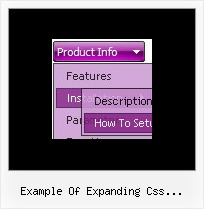 Example Of Expanding Css Navigation Desplegable