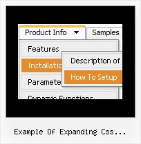 Example Of Expanding Css Navigation Web Javascript