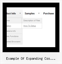 Example Of Expanding Css Navigation Dhtml Dropdown Menus