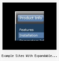 Example Sites With Expandable Side Menus Menu Bar In Java