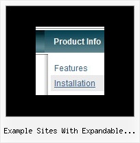 Example Sites With Expandable Side Menus Dhtml Image Menu